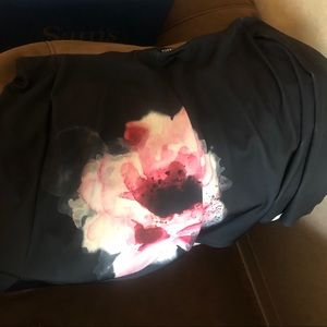 Torrid dark gray floral skater skirt size 5